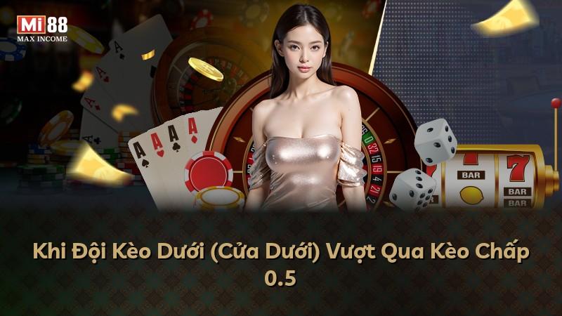 Khi Đội Kèo Dưới (Cửa Dưới) Vượt Qua Kèo Chấp 0.5